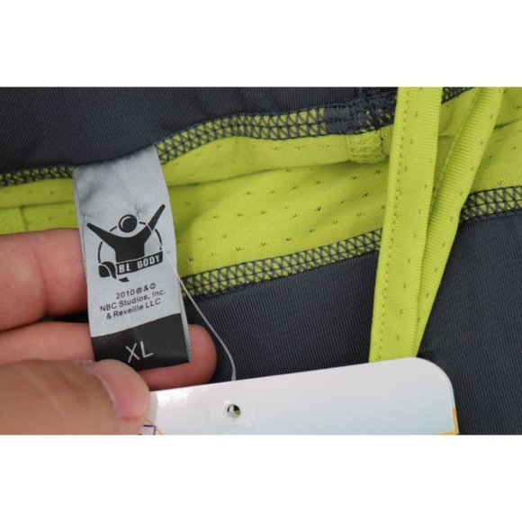 NWT Biggest loser shorts Mens XL core power stretch gray lined 9.5" workout gym - Picture 8 of 13